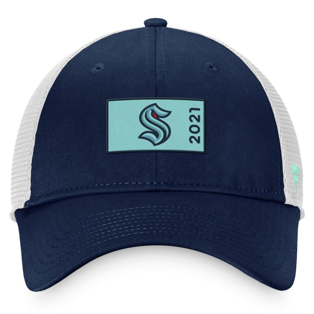 Seattle Kraken Fanatics Authentic Pro Rink Trucker Snapback Hat