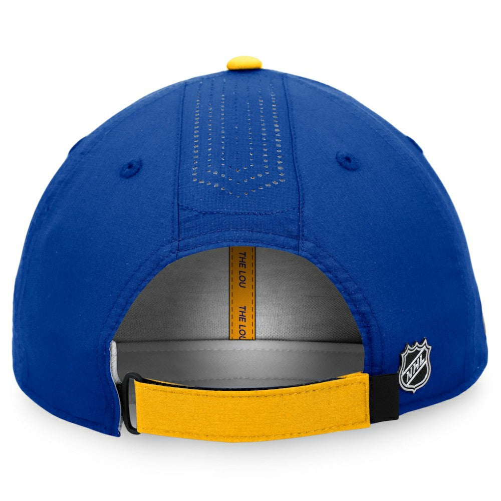 St. Louis Blues Fanatics Authentic Pro Rink Pinnacle Adjustable Hat