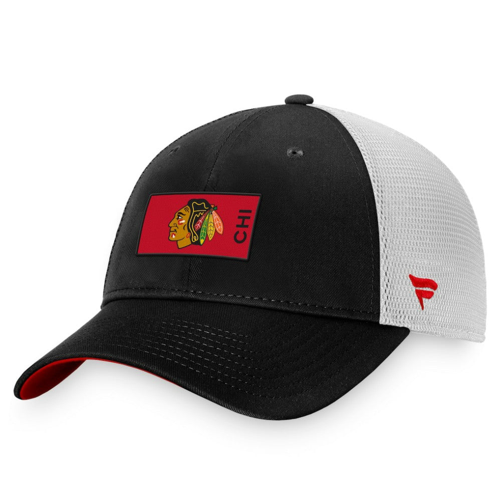 Chicago Blackhawks Fanatics Authentic Pro Rink Trucker Snapback Hat