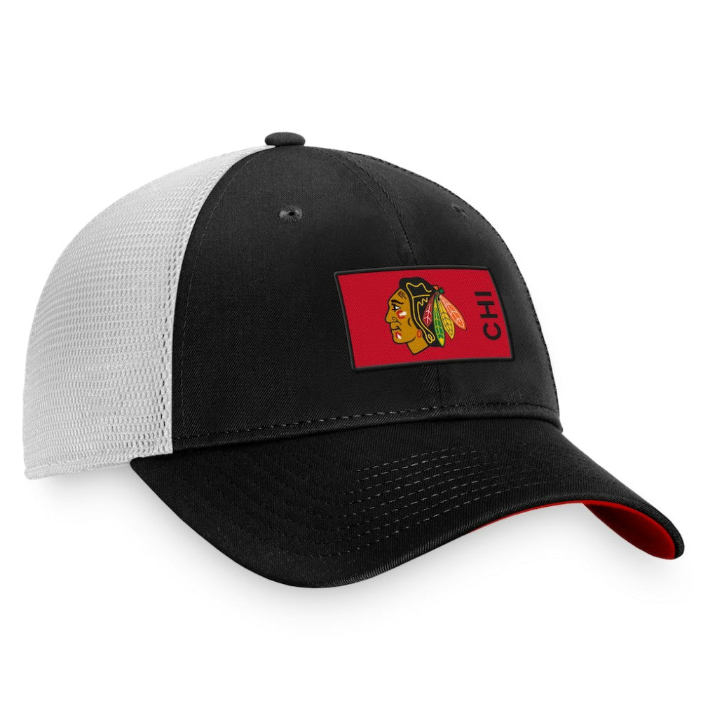 Chicago Blackhawks Fanatics Authentic Pro Rink Trucker Snapback Hat