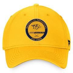 Nashville Predators Fanatics 2022 Authentic Pro Training Camp Flex Hat