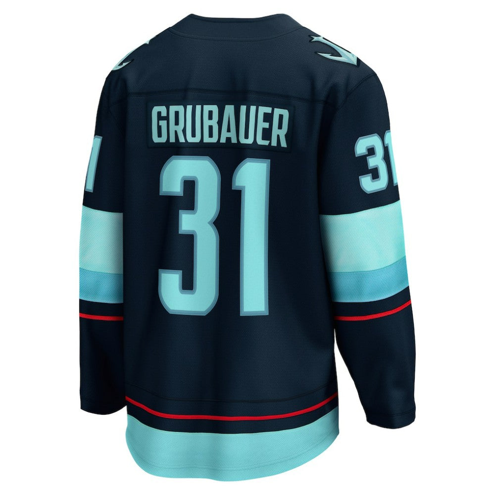 Philipp Grubauer Seattle Kraken Fanatics Home Breakaway Player Jersey