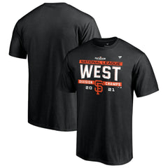 San Francisco Giants 2021 NL West Division Champions Locker Room T-Shirt - Black