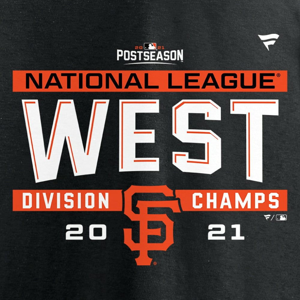 San Francisco Giants 2021 NL West Division Champions Locker Room T-Shirt - Black