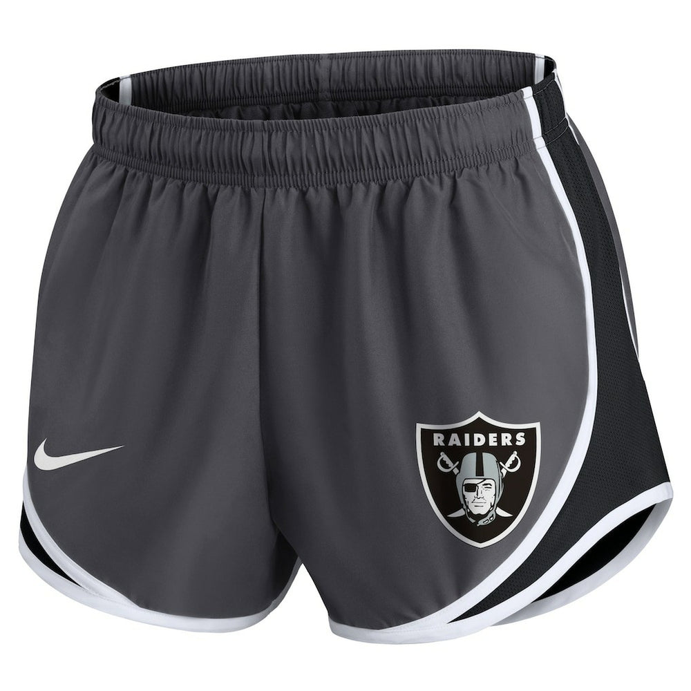 NFL Las Vegas Raiders Women's Plus Size Logo Performance Tempo Shorts
