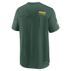 NFL Green Bay Packers Sideline Coach Chevron Lock Up Logo V-Neck Performance T-Shirt