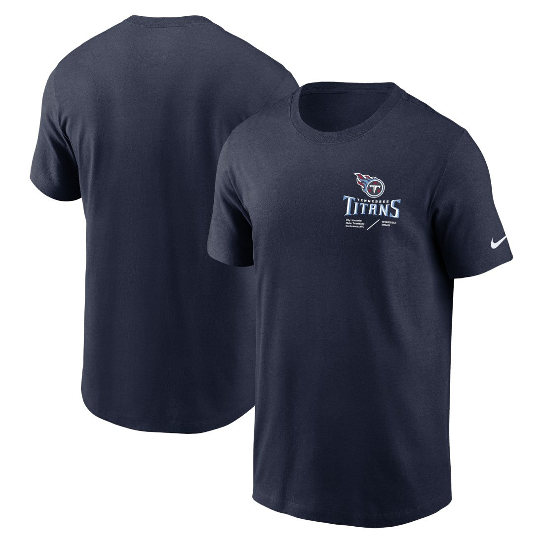NFL Tennessee Titans Sideline Infograph Lockup Performance T-Shirt