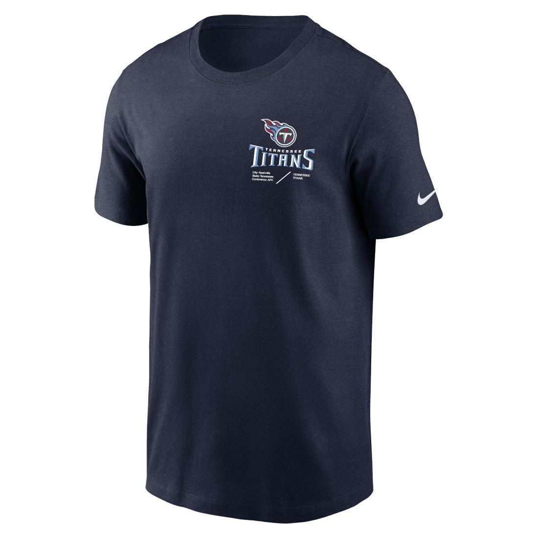 NFL Tennessee Titans Sideline Infograph Lockup Performance T-Shirt