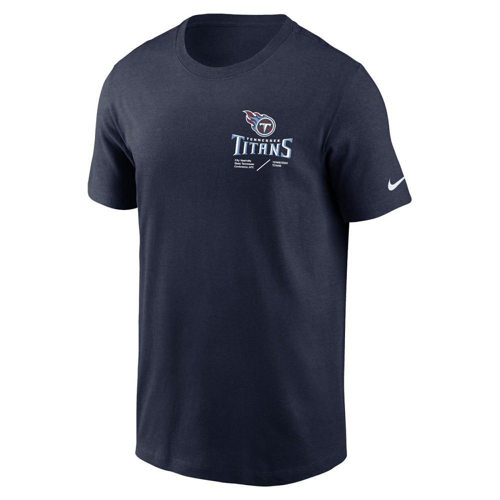 NFL Tennessee Titans Sideline Infograph Lockup Performance T-Shirt