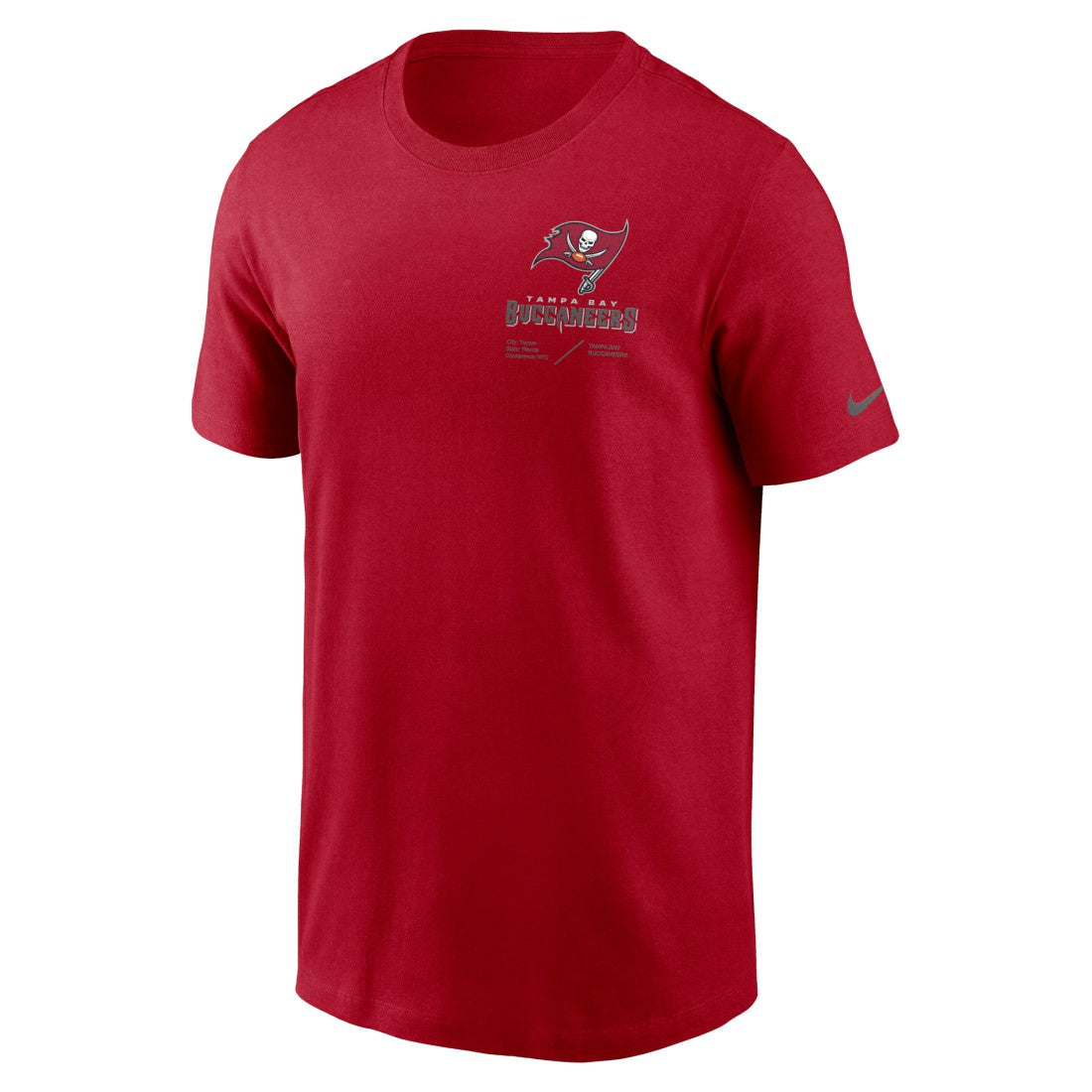 NFL Tampa Bay Buccaneers Sideline Infograph Lockup Performance T-Shirt