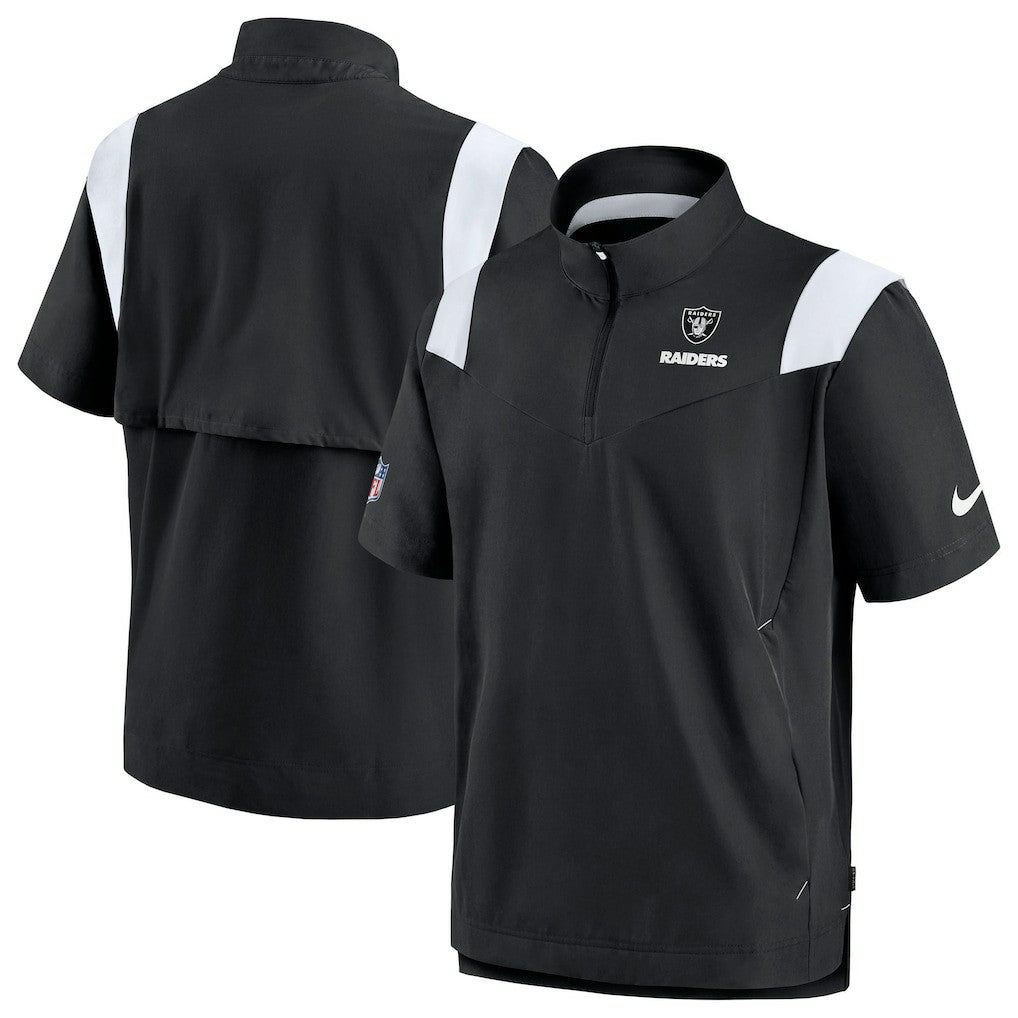 NFL Las Vegas Raiders Sideline Coaches Chevron Lockup Pullover Top