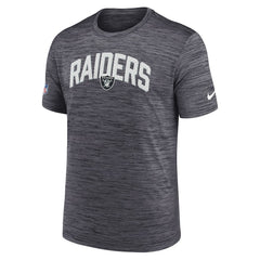 NFL Las Vegas Raiders Sideline Velocity Athletic Stack Performance T-Shirt
