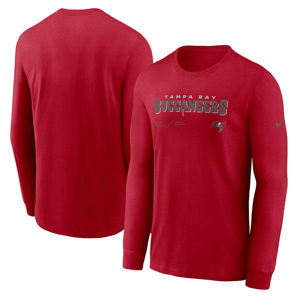 NFL Tampa Bay Buccaneers Sideline Infograph Lock Up Performance Long Sleeve T-Shirt