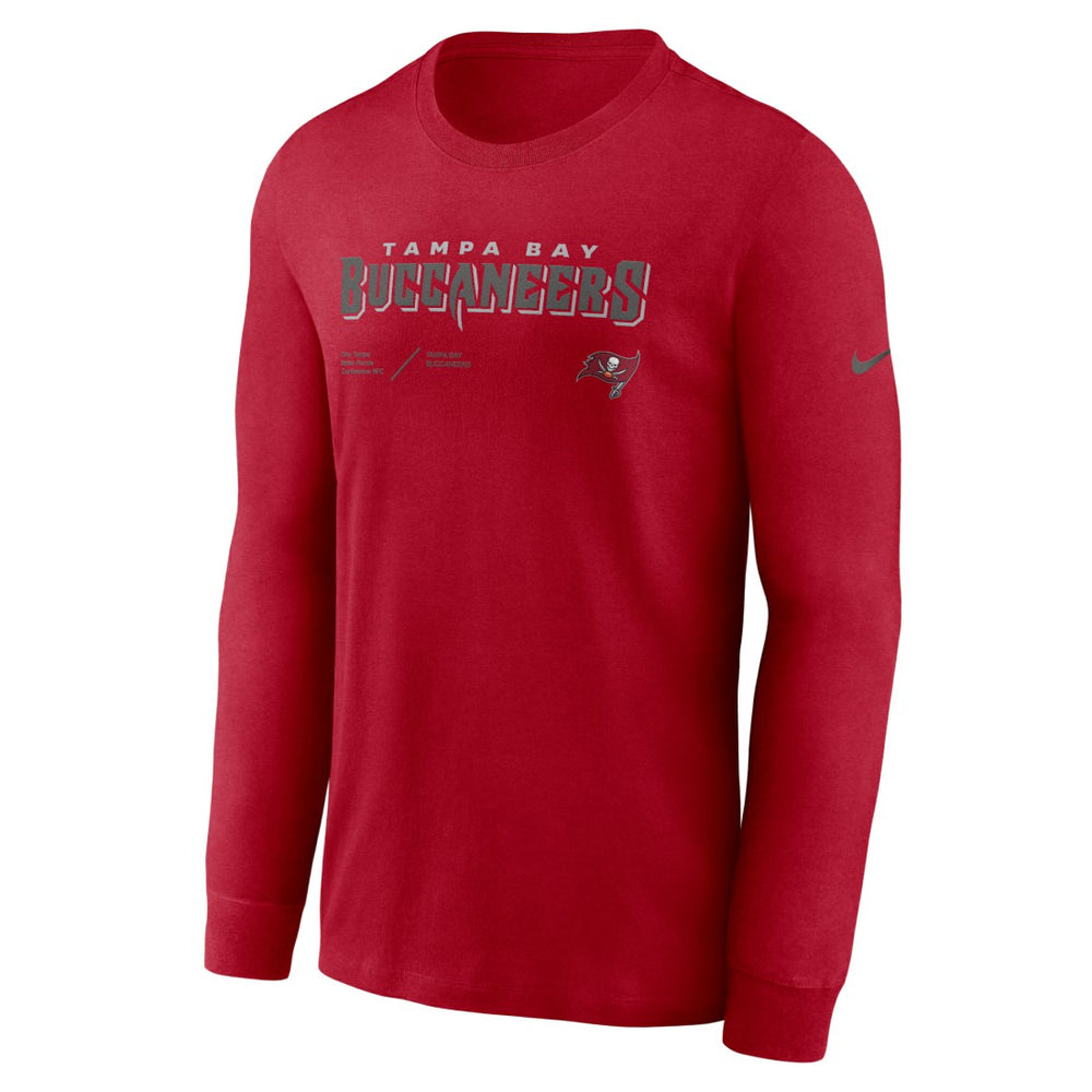 NFL Tampa Bay Buccaneers Sideline Infograph Lock Up Performance Long Sleeve T-Shirt
