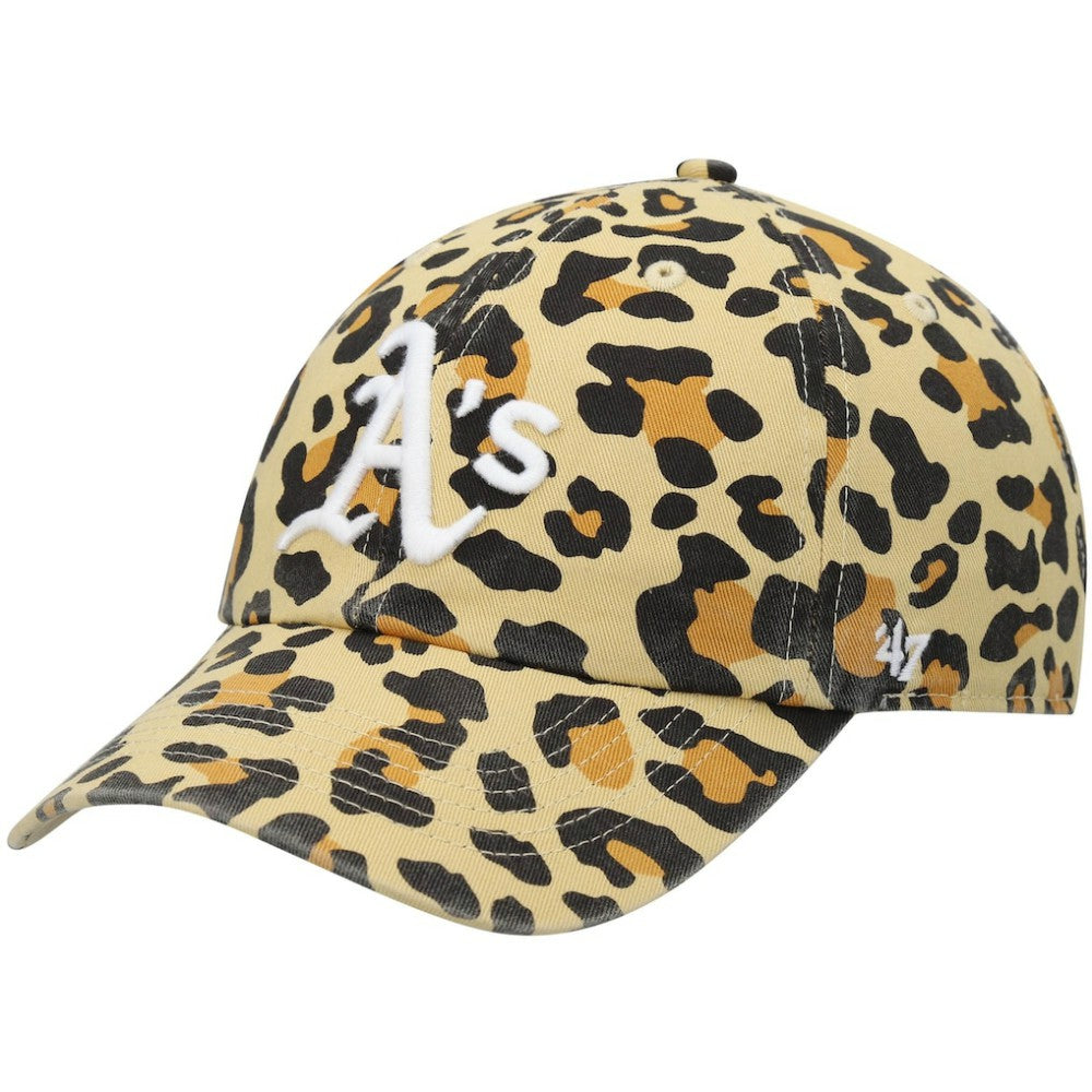 Athletics Women's Bagheera Cheetah Clean up Adjustable Hat - Tan | 47 brand