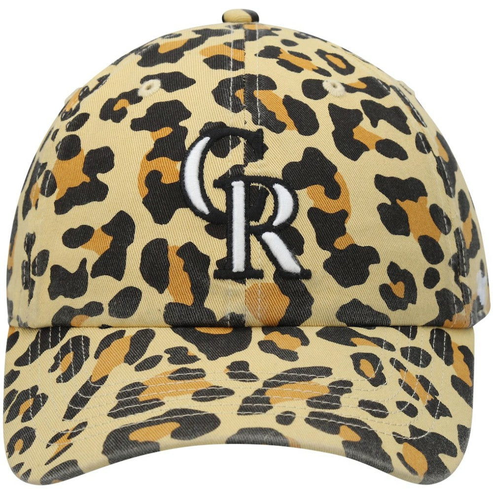 Colorado Rockies Women's Bagheera Cheetah Clean up Adjustable Hat - Tan | 47 brand