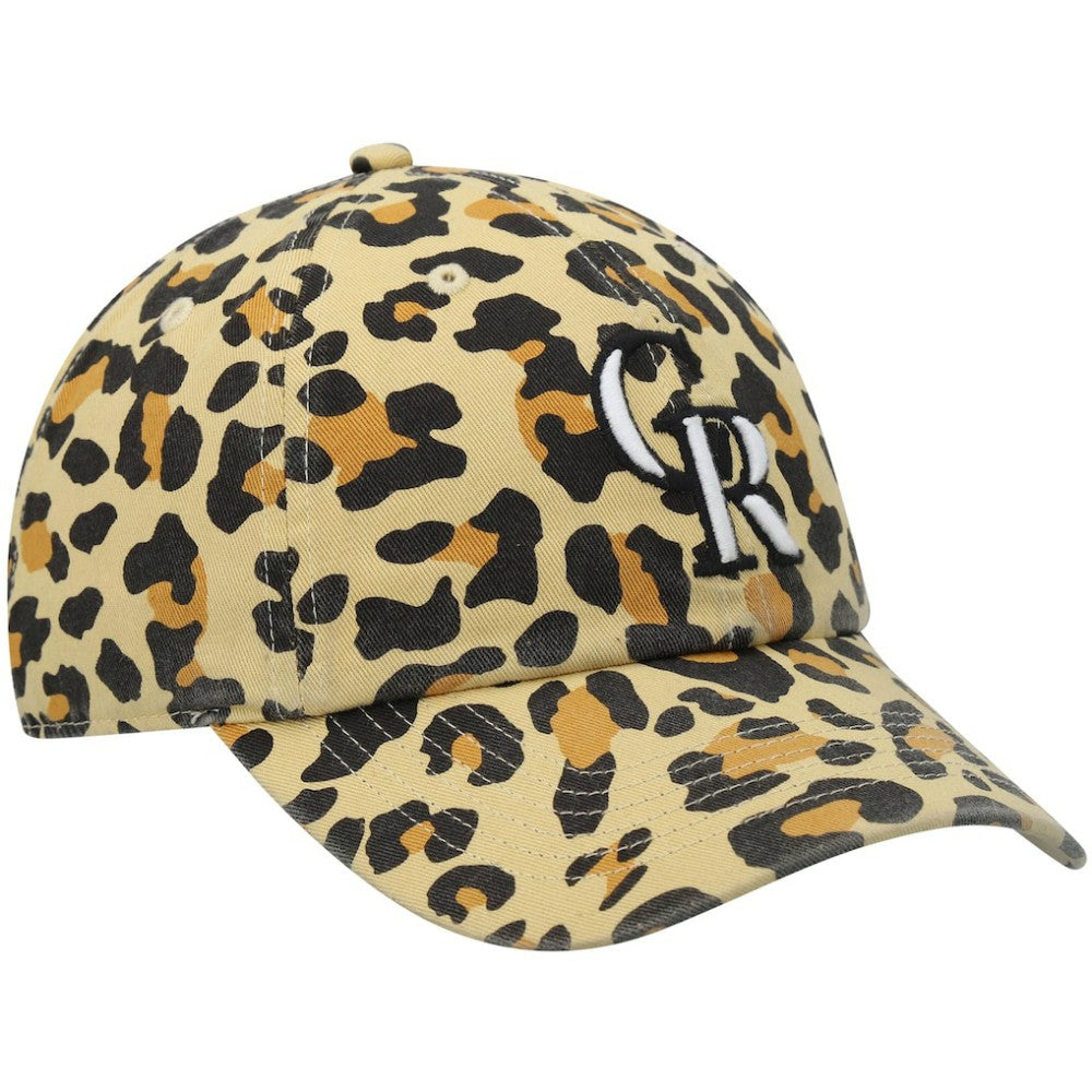 Colorado Rockies Women's Bagheera Cheetah Clean up Adjustable Hat - Tan | 47 brand