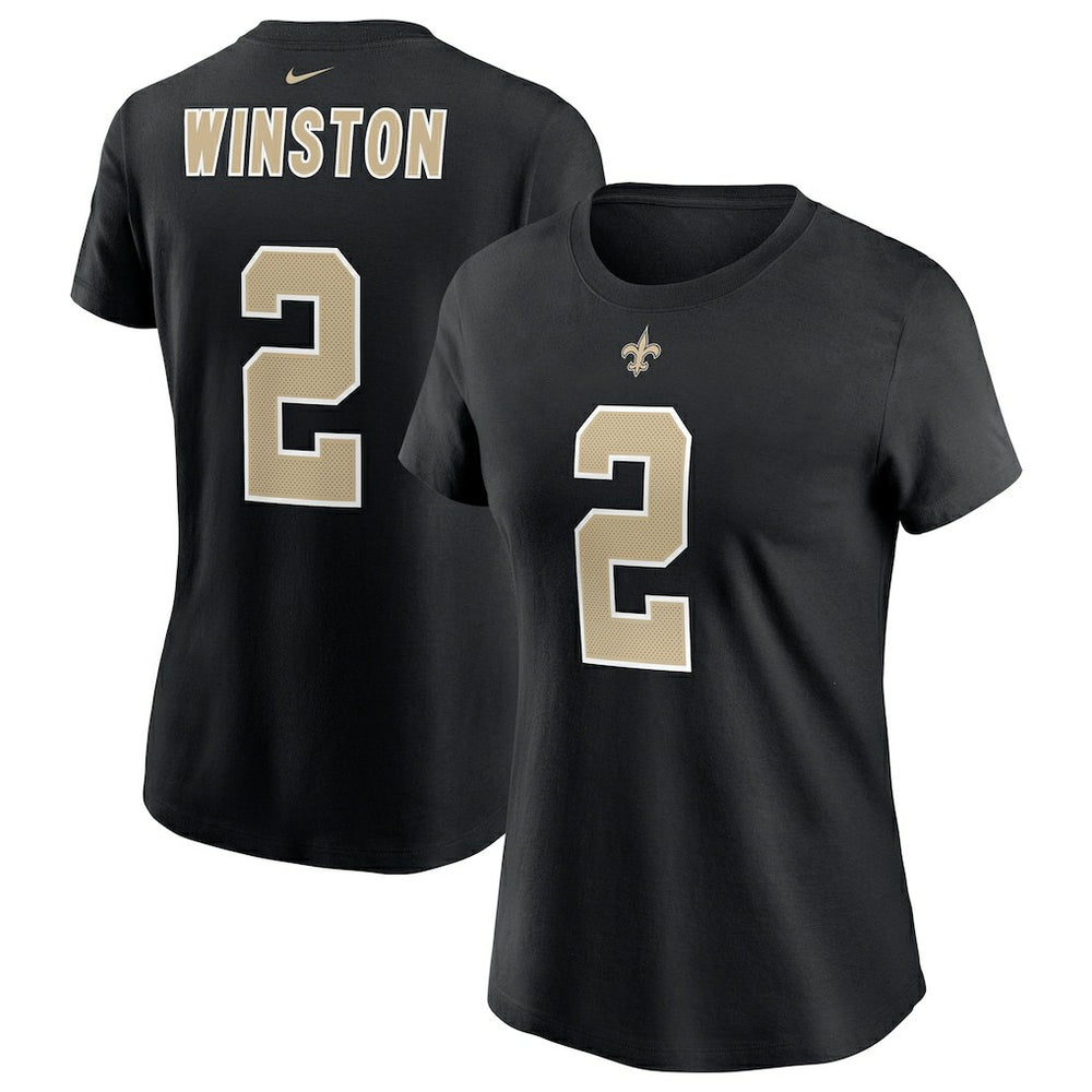 NFL New Orleans Saints Jameis Winston  Women's Name & Number T-Shirt
