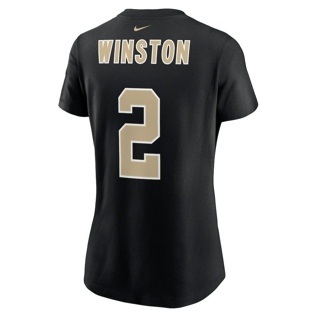 NFL New Orleans Saints Jameis Winston  Women's Name & Number T-Shirt