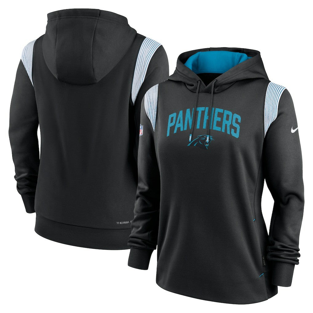NFL Carolina Panthers Women's Sideline Stack Performance Pullover Hoodie