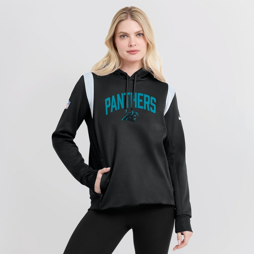 NFL Carolina Panthers Women's Sideline Stack Performance Pullover Hoodie