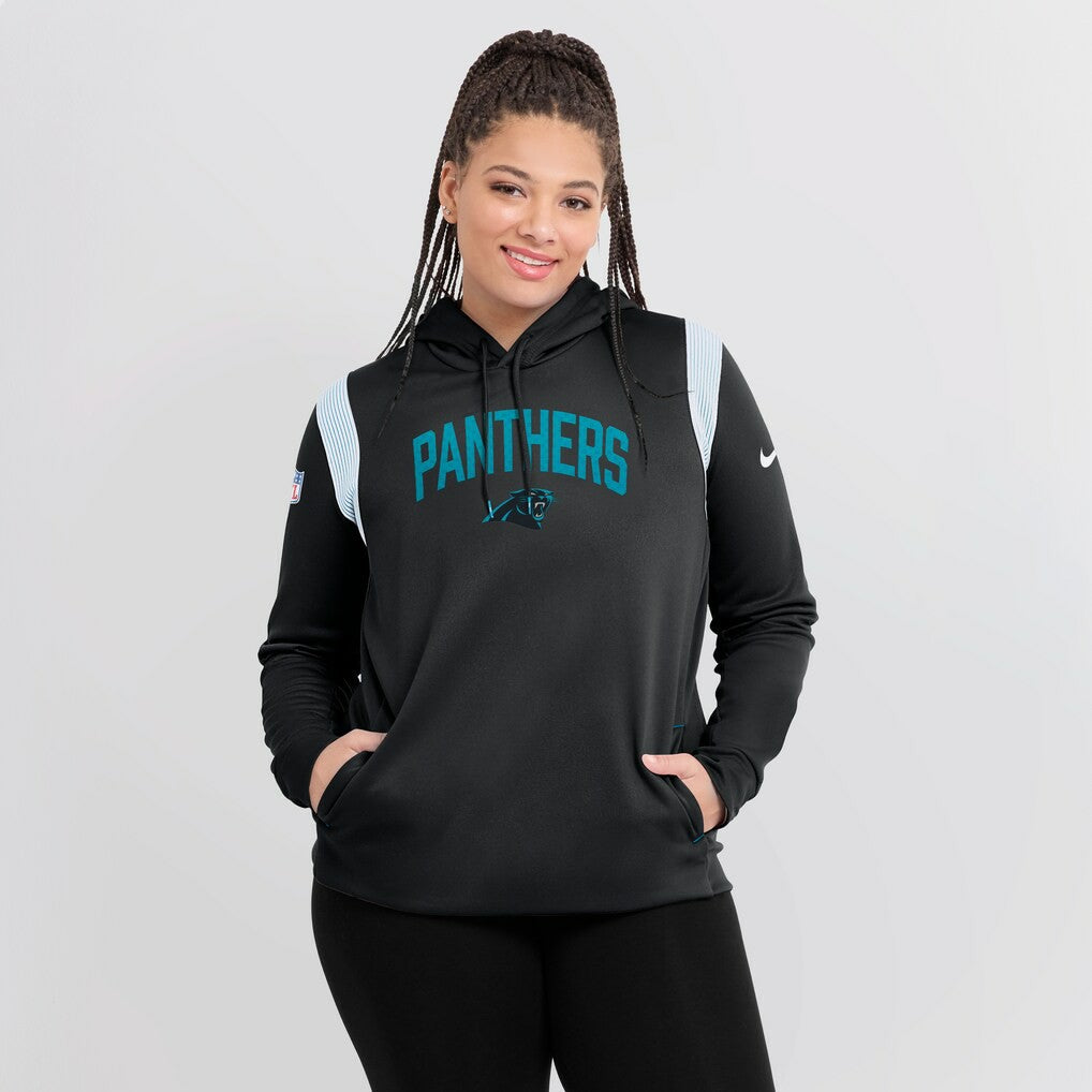 NFL Carolina Panthers Women's Sideline Stack Performance Pullover Hoodie