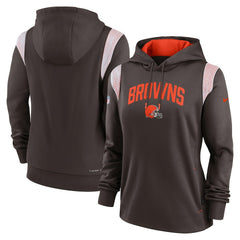 NFL Cleveland Browns Women's Sideline Stack Performance Pullover Hoodie