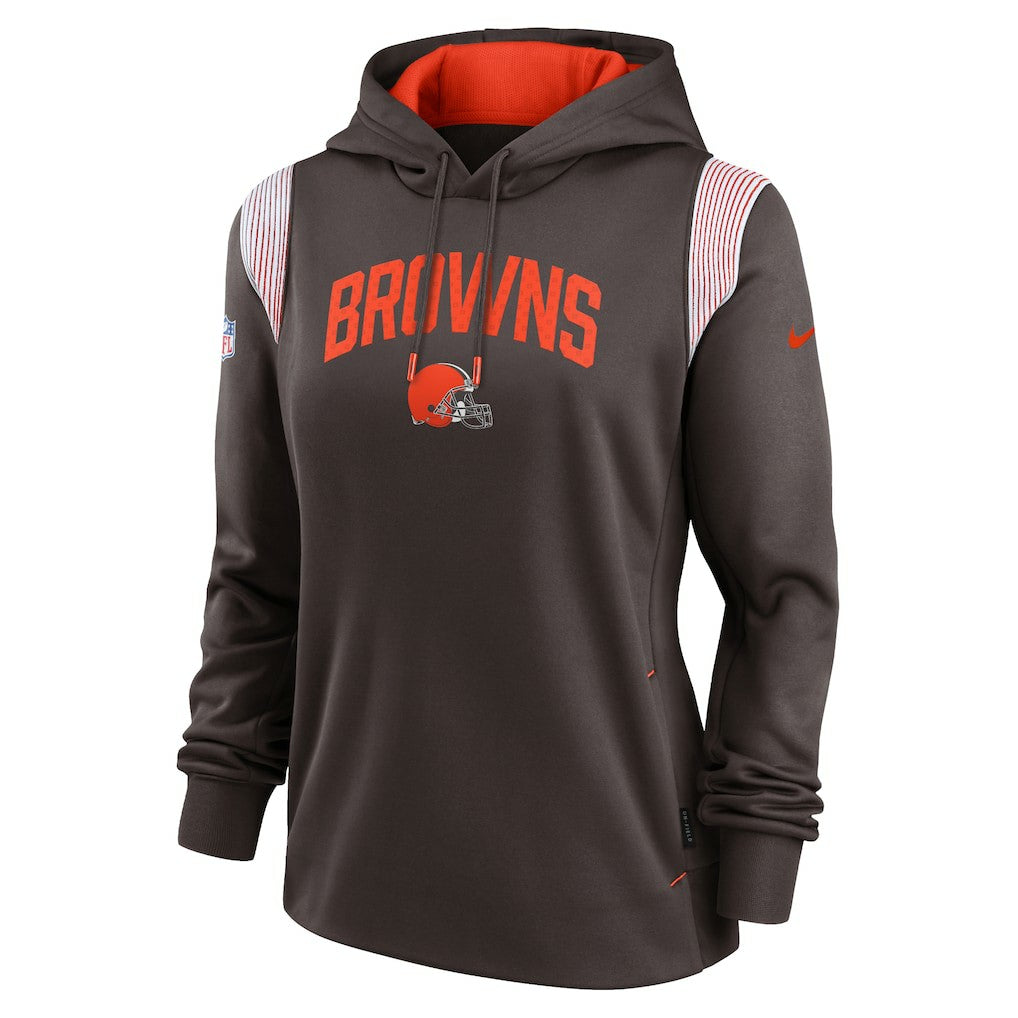 NFL Cleveland Browns Women's Sideline Stack Performance Pullover Hoodie