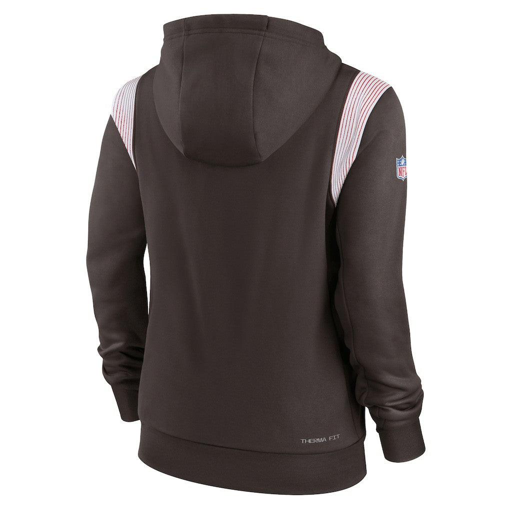 NFL Cleveland Browns Women's Sideline Stack Performance Pullover Hoodie