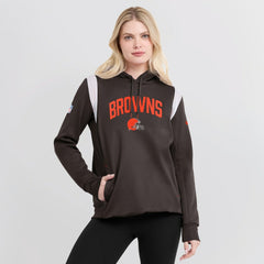 NFL Cleveland Browns Women's Sideline Stack Performance Pullover Hoodie