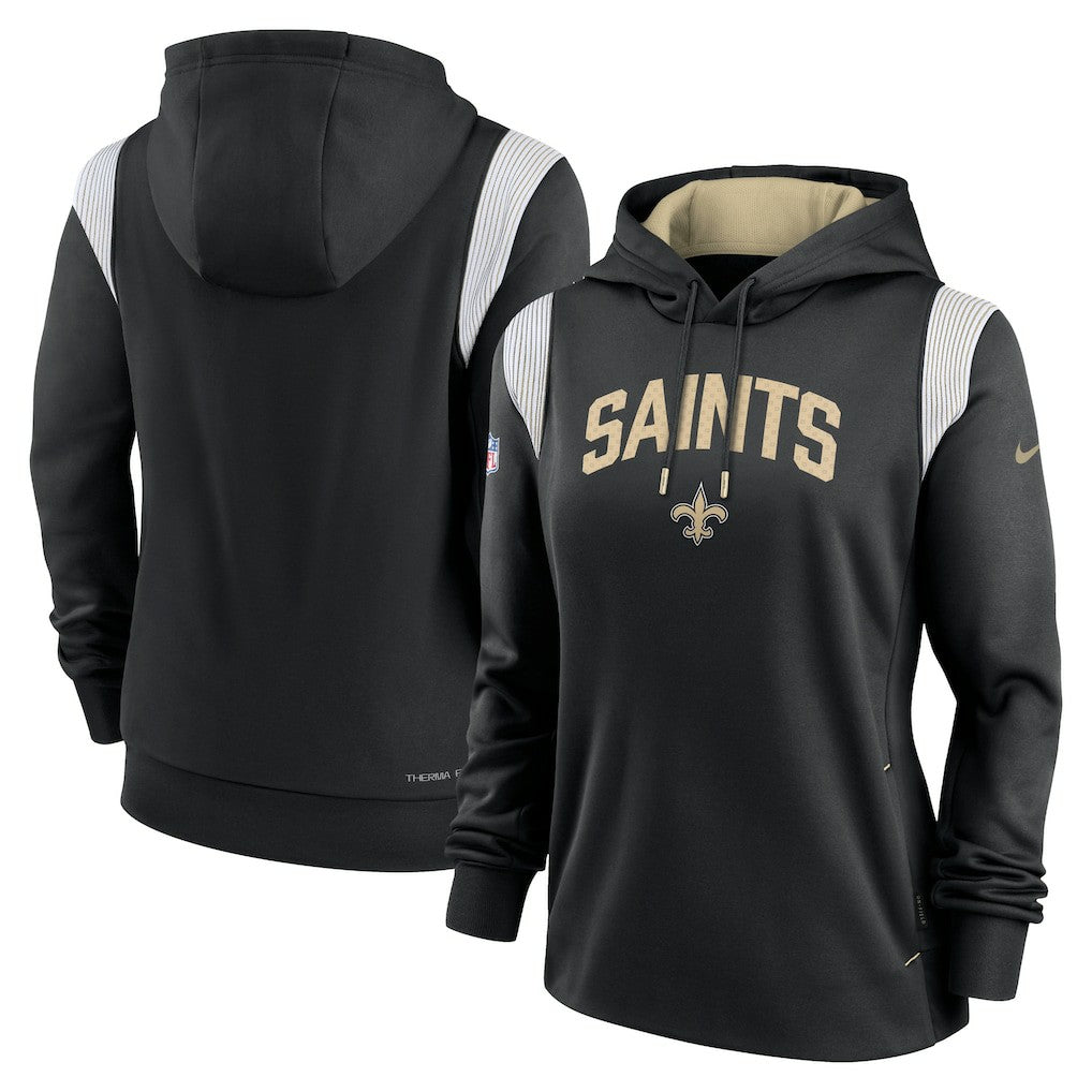 NFL New Orleans Saints Women's Sideline Stack Performance Pullover Hoodie