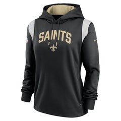 NFL New Orleans Saints Women's Sideline Stack Performance Pullover Hoodie
