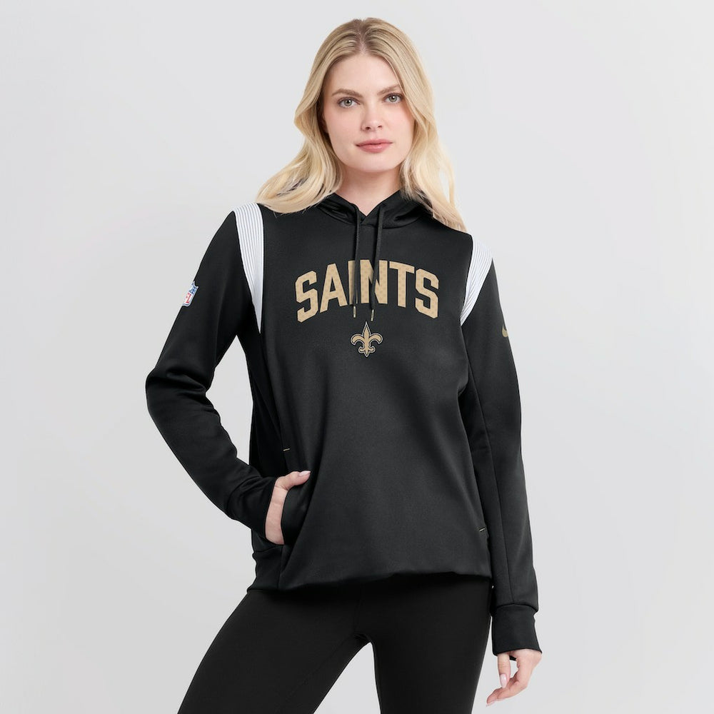 NFL New Orleans Saints Women's Sideline Stack Performance Pullover Hoodie