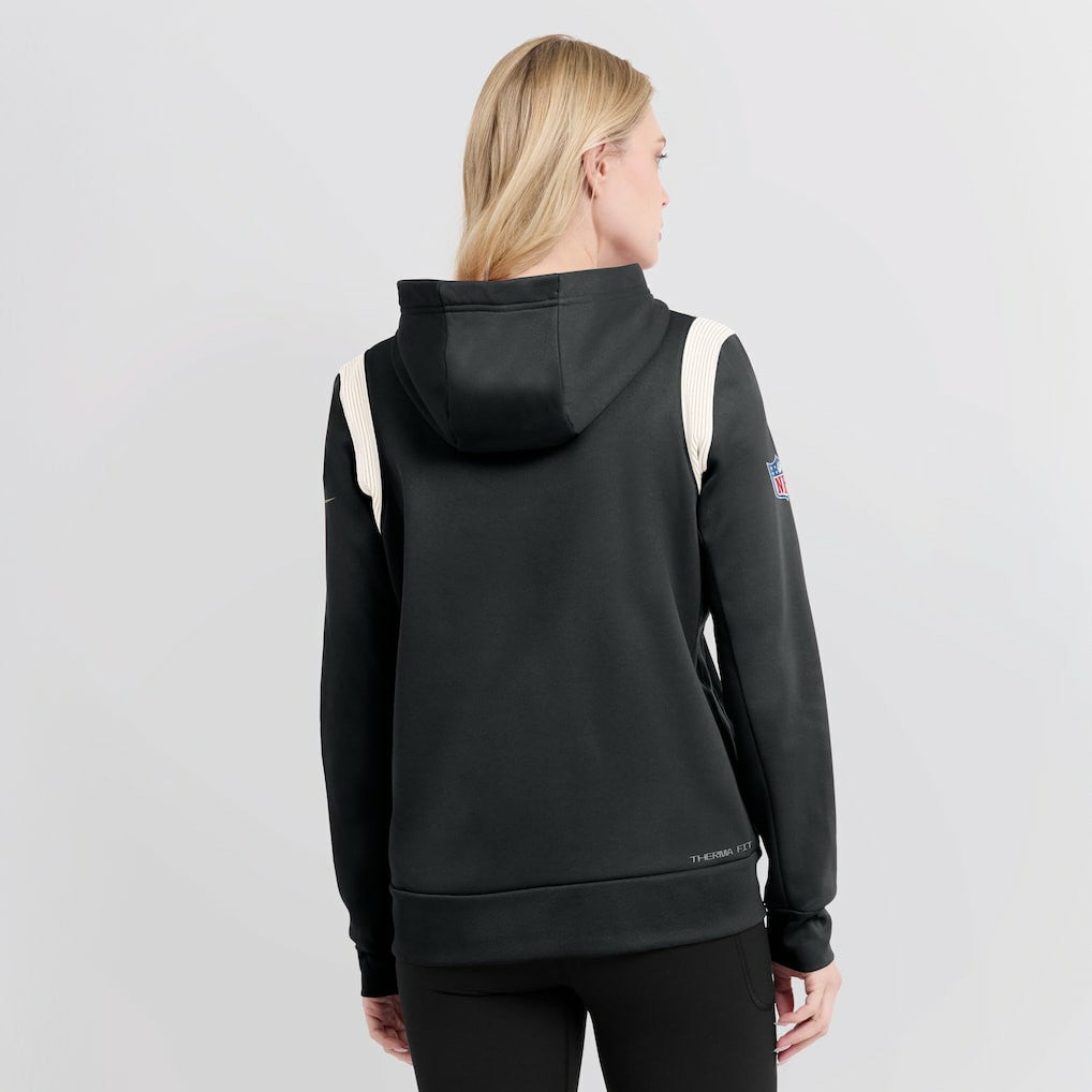 NFL New Orleans Saints Women's Sideline Stack Performance Pullover Hoodie