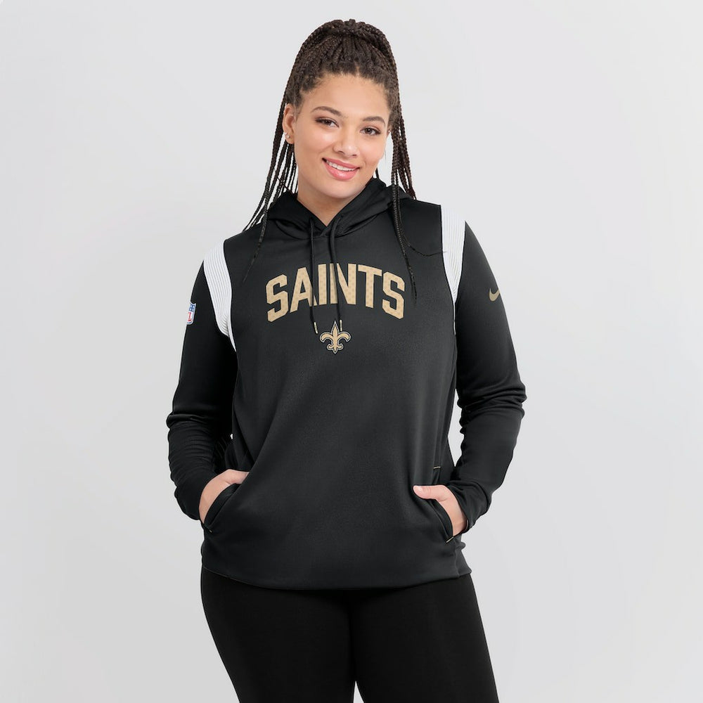 NFL New Orleans Saints Women's Sideline Stack Performance Pullover Hoodie