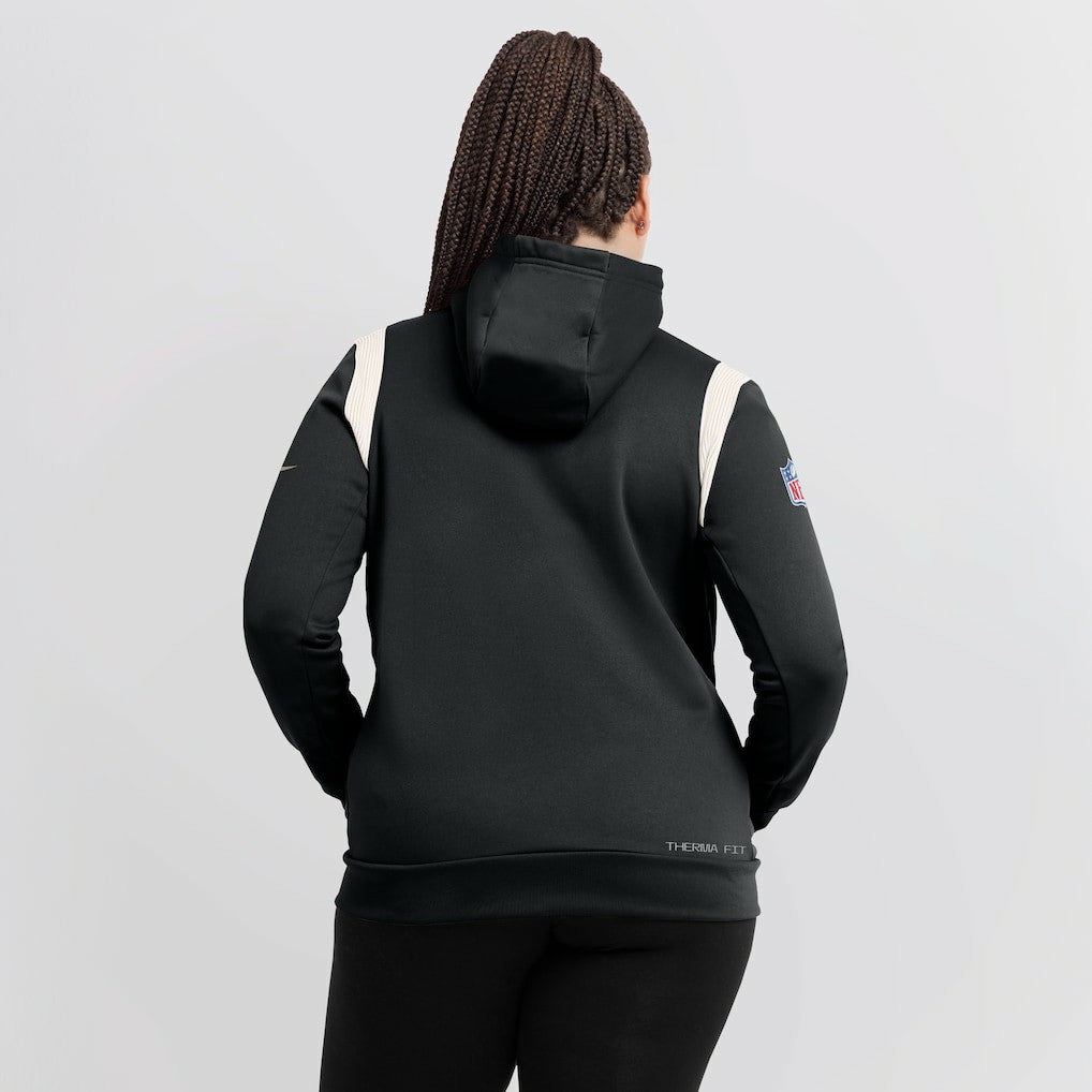 NFL New Orleans Saints Women's Sideline Stack Performance Pullover Hoodie