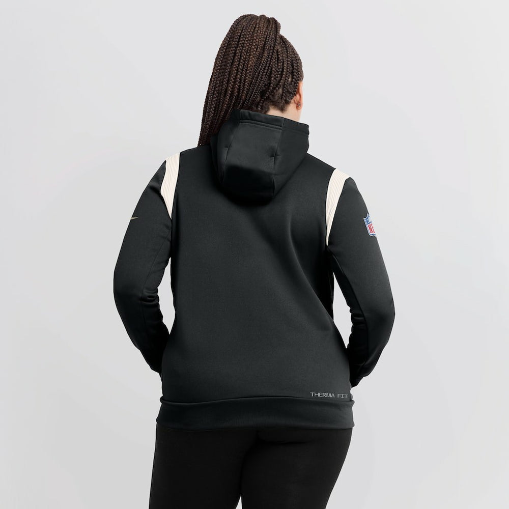 NFL New Orleans Saints Women's Sideline Stack Performance Pullover Hoodie