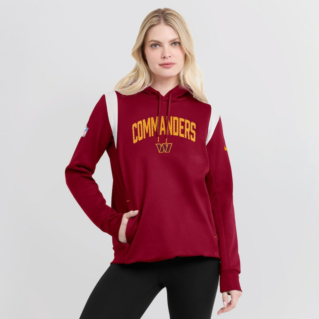 NFL Washington Commanders Women's Sideline Stack Performance Pullover Hoodie