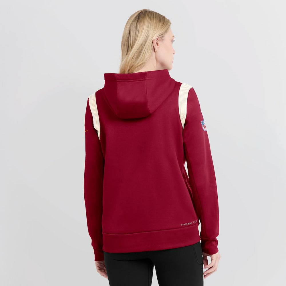 NFL Washington Commanders Women's Sideline Stack Performance Pullover Hoodie