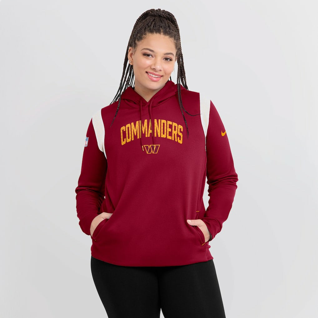 NFL Washington Commanders Women's Sideline Stack Performance Pullover Hoodie