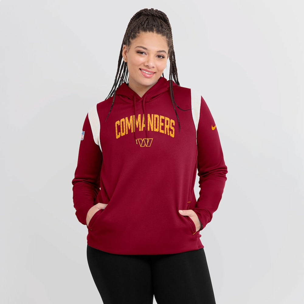 NFL Washington Commanders Women's Sideline Stack Performance Pullover Hoodie