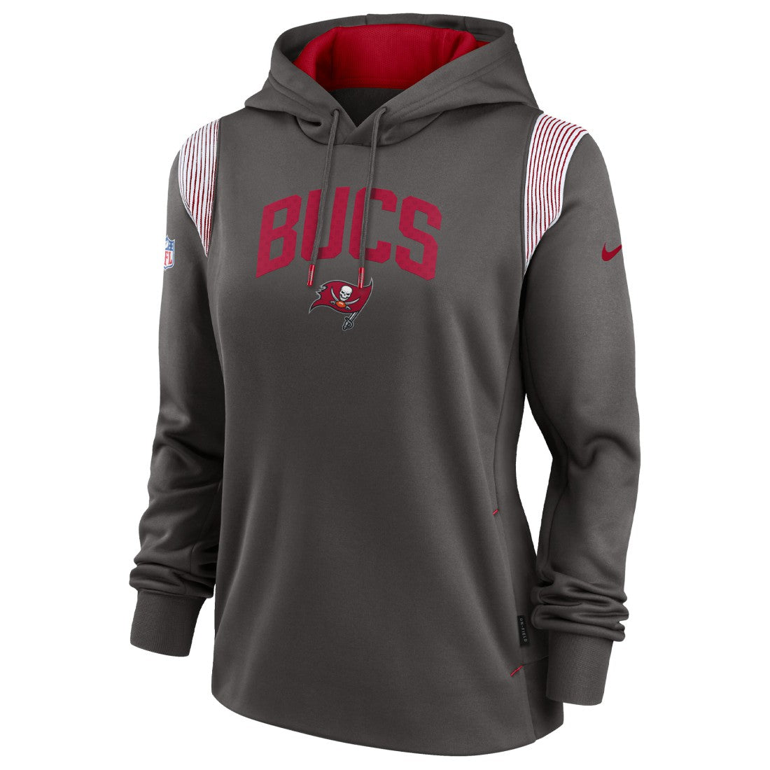 NFL Tampa Bay Buccaneers Women's Sideline Stack Performance Pullover Hoodie