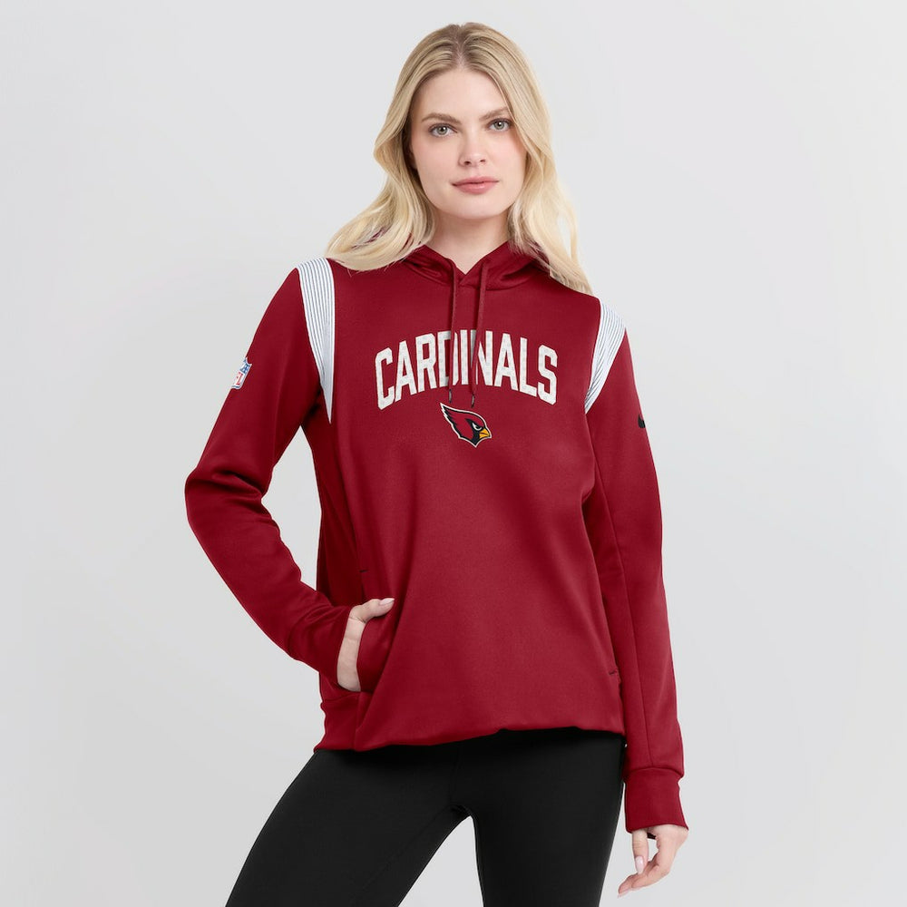 NFL Arizona Cardinals Women's Sideline Stack Performance Pullover Hoodie