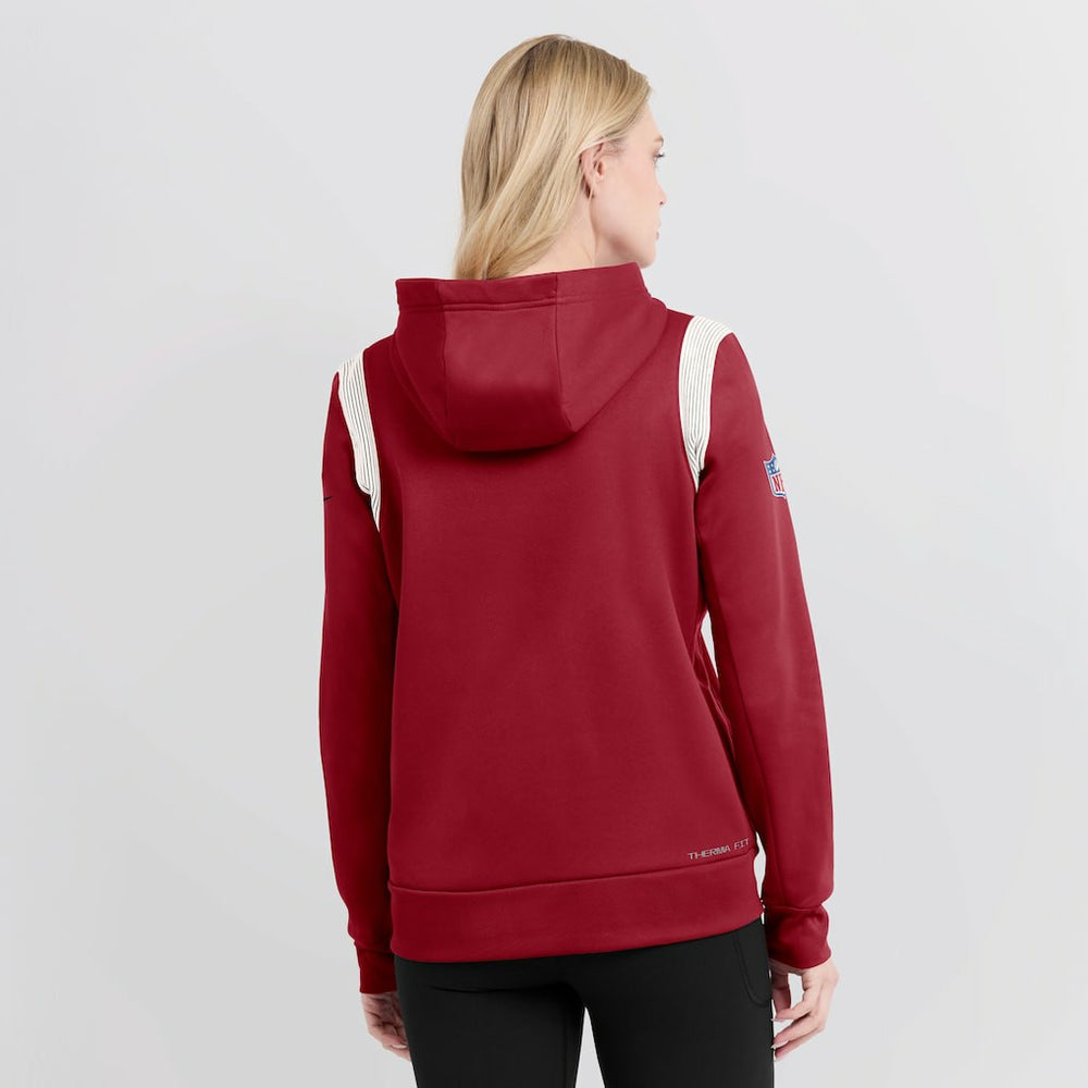 NFL Arizona Cardinals Women's Sideline Stack Performance Pullover Hoodie