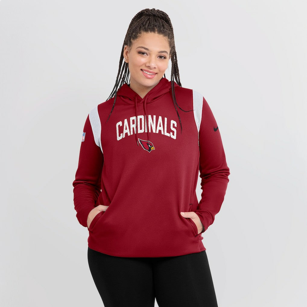 NFL Arizona Cardinals Women's Sideline Stack Performance Pullover Hoodie