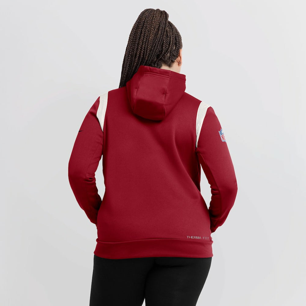 NFL Arizona Cardinals Women's Sideline Stack Performance Pullover Hoodie