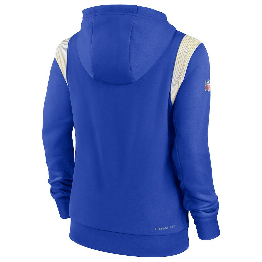 NFL Los Angeles Rams Women's Sideline Stack Performance Pullover Hoodie