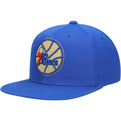 Philadelphia 76ers 50th Anniversary Snapback Hat - Royal | Mitchell & Ness on sale