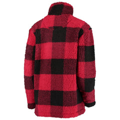 Chicago Blackhawks G-III 4Her by Carl Banks Women's Plaid Sherpa Quarter-Zip Jacket