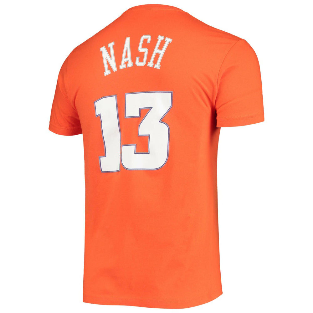 Steve Nash Phoenix Suns Hardwood Classics Stitch Name & Number T-Shirt - Orange | Mitchell & Ness cheap